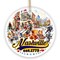 Rockin Nashville City Ceramic Art Ornament, Vintage Tennessee Souvenir and Christmas Decor